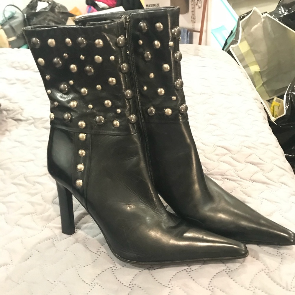 Sexy leather boots Charles David size 6.5 - Picture 1 of 5